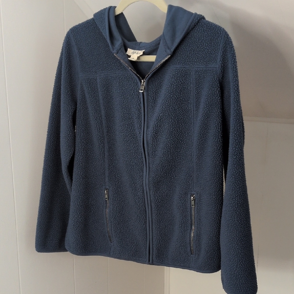 Style & Co. Navy Teddy Jacket